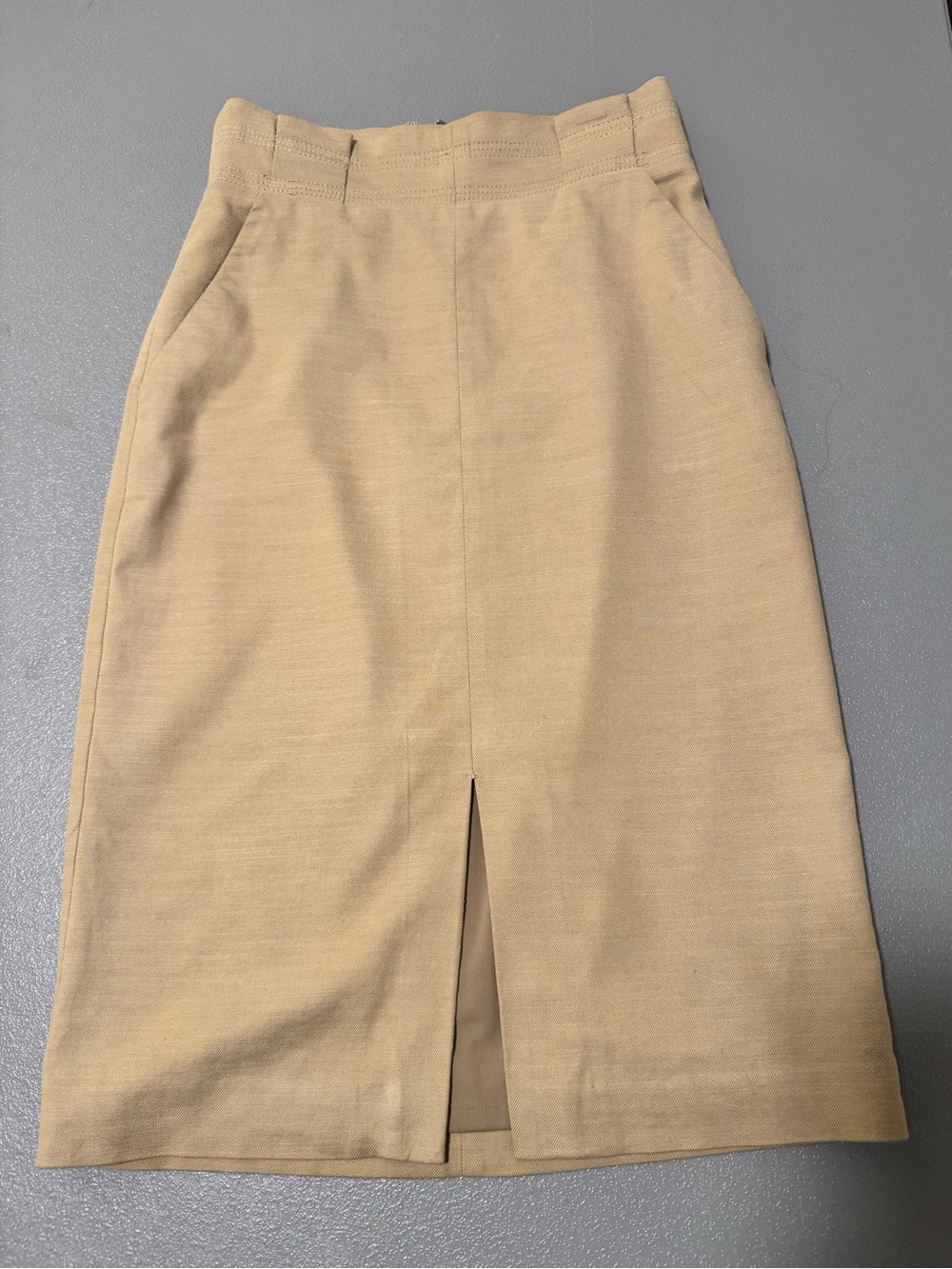 Ann Taylor Tan Pencil Skirt Size 00